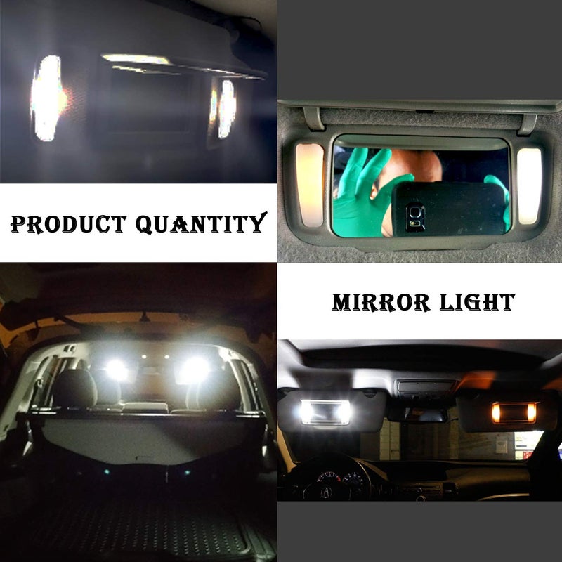 iBrightstar 9-30V Extremely Bright 29mm 6614F 6612F LED Bulbs for Car Sun Interior Vanity Mirror Sun Visor Lights, Xenon White - Image 3